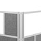 Luxor Workflow Modular Wall Bundle with 2 Walls Hinge and Casters, 70'' x 48'' and 53'' x 48'', Silver MW-FWCGHCG3 - alternate 3